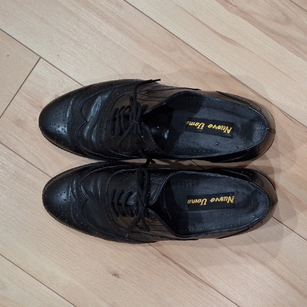 Black Leather Men's Shoes